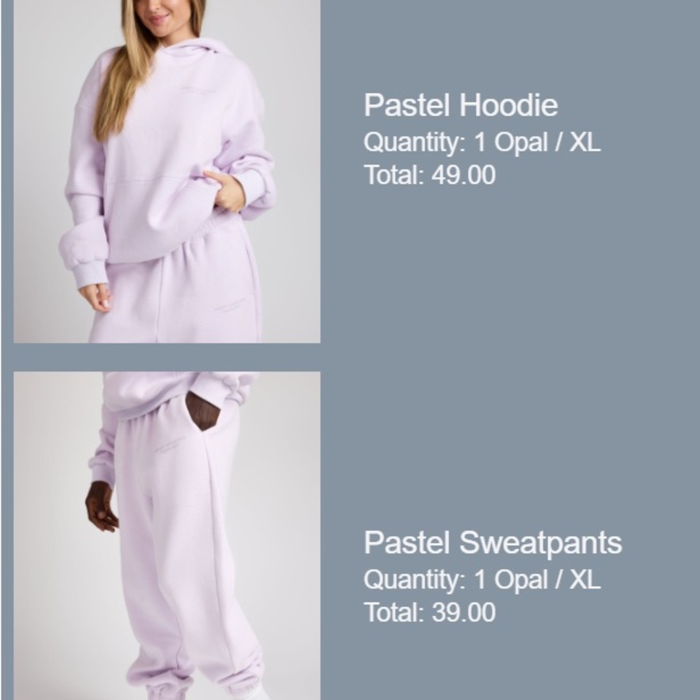 Comfrt matching set - OPAL - women’s XL